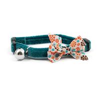 Collier pour Chat avec Boucle de sécurité Vintage Bleu Sarcelle