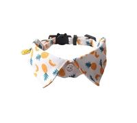 Collier pour chat avec nœud papillon britannique style gentleman avec clochette, taille réglable de 18 à 28 cm, coutures faites à la main, boucle de sécurité anti-étouffement (A02)