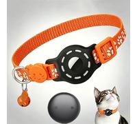 Collier Pour Chat Avec Traceur Intégré Compatible Apple Find My 18 à 33 cm Noir YONIS