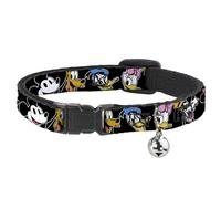 Collier pour chat Breakaway Disney The Sensational Six Visages souriants Noir 20,3 à 30,5 cm de large