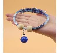 Collier pour Chat Lucky Kimono Cedar-Bead, Collier pour Chien Personnalisé avec Pendentif Porte-Bonheur, Colliers pour Chat avec Clochettes, Ajustables pour s'adapter À Tous Les Animaux (B,S)