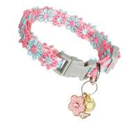 Collier pour chat mignon - Ruban en dentelle douce avec clochette réglable - Collier de sécurité pour chat - Pour la maison, la cour, la vie quotidienne, l'intérieur, l'extérieur, les voyages, le