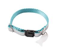 Collier pour chat new disco Martin Sellier Bleu 10 mm x 17 cm