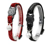 Collier pour chat paillettes 2 en nylon Duvoplus Multicolore 30x1x0,5 cm