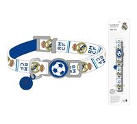 Collier pour Chat Real Madrid Officiel Taille Unique réglable | Accessoire Sportif, résistant et élégant pour Chats Fans de Madrid