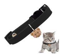 Collier pour chaton | Sangle de cou réglable en cuir synthétique avec pendentif ours mignon | Collier doux à libération rapide pour chien, fournitures pour animaux de compagnie, décoration pour