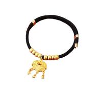 Collier pour chats fait main en alliage/polyester avec fermeture dorée réglable de style chinois, avec tissage traditionnel pour animaux de compagnie(Black-S-Style A)