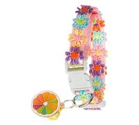 Collier pour Chats - Mignon Doux Broderie Florale Laisse Ajustable avec Une Clochette | Collier pour Chatte | pour extérieur Voyage Maison Cour Jardin Camping intérieur et été Printemps