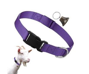 Collier pour chèvres - Ensemble de Collier réglable en Nylon, Sonnette Anti-Perte sonore pour Animaux de pâturage Vaches élevage Formation Troupeau Ferme