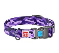 Collier pour chien 15 mm WauDog - Purple Camo