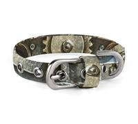 Collier pour chien à engrenages steampunk cool, réglable, doux et confortable avec boucle en métal pour animal domestique de petite et moyenne taille