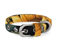 Collier pour chien avec boucle motif tournesol pour illuminer ma vie - Collier de sécurité réglable pour chiens de petite et moyenne taille