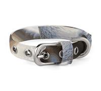 Collier pour chien avec colombe blanche volant au soleil - Collier réglable doux et confortable avec boucle en métal pour animal domestique de petite et moyenne taille