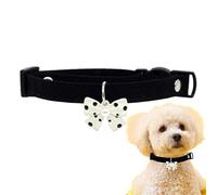 Collier pour chien avec nœud papillon, collier avec nœud papillon pour chiens | Collier pour animaux de compagnie avec boucle de dégagement,Collier de chaton doux avec nœud papillon, collier de sécuri