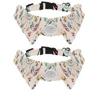 Collier pour chien avec nœud papillon - Collier de smoking formel réglable avec collier de chemise amovible - Collier pour chat et petit animal de compagnie - Motif attrape-rêves indiens