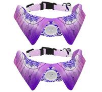 Collier pour chien avec nœud papillon - Collier de smoking formel réglable avec collier de chemise amovible - Collier pour chat et petit animal de compagnie - Attrape-rêves tribal