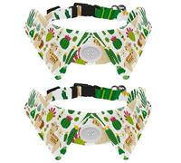 Collier pour chien avec nœud papillon - Collier de smoking formel réglable avec collier de chemise amovible - Collier pour chat de petite taille - Affiche d'été lumineuse en alpaga