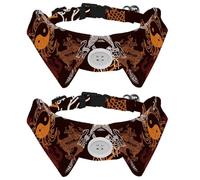 Collier pour chien avec nœud papillon - Collier de smoking formel réglable pour chien avec collier de chemise amovible - Collier pour chat de petite taille - Élément chinois de Tai Chi Dragon