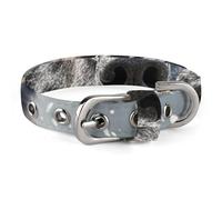 Collier pour chien berger allemand noir réglable, doux et confortable avec boucle en métal pour animal domestique de petite et moyenne taille