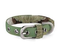 Collier pour chien bichon frisé sur l'herbe - Collier réglable doux et confortable avec boucle en métal pour animaux de compagnie de petite et moyenne taille