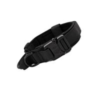 Collier pour chien Boucle en métal | Collier robuste pour chien avec fantôme en métal | Boucle robuste en nylon réglable avec poignée pour l'entraînement