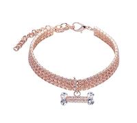 Collier pour chien - Collier avec strass pour petits chiens et chats - Collier réglable pour animaux de compagnie avec diamants - Petit collier pour animaux de compagnie - Bijoux
