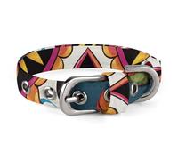 Collier pour chien coloré en forme de crâne en sucre réglable, doux et confortable avec boucle en métal pour animal domestique de petite et moyenne taille