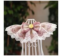 Collier pour chien de compagnie Design original Rose Plaid Ruban Chien Nœud Papillon Organza Gaze de Coton Collier Bavoirs Chat Accessoires Spécial Chaton Pet Products Collier pour animal domestique