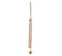 Collier pour Chien de Luxe Clochette, Surface Lisse, Or | Accessoire pour Chien et Chat, Aluminium et Cuivre, Robuste, pour Promenade Extérieure Sûre