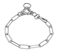 Collier pour Chien en Acier Inoxydable Sprenger avec Mousqueton et chaîne de Montage pour Limiter la Tension. Collier de Chien avec chaînes à maillons Longs de 3 mm particulièrement Doux pour la Peau