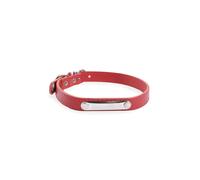 Collier pour chien en cuir bavette Martin Sellier Rive Rouge 10/30 cm
