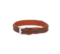 Collier Pour Chien En Cuir Brun - Combinaison Largeur Et Taille: Largeur - 40 Mm, Taille - 56 - 64 Cm