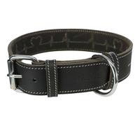 TRIXIE Collier en Cuir Heartbeat, S-M 34-40 cm, 30 mm