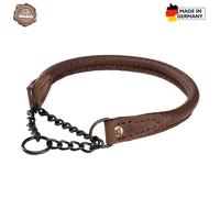 Collier pour chien en cuir d'élan Akah Marron 55 cm