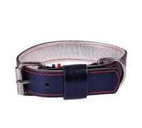 Collier pour chien en cuir Martin Sellier Dakota Bleu 25/45 cm