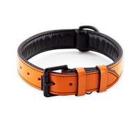 Collier pour Chien en Cuir - Orange - XXL - 66-73 cm