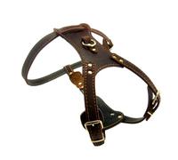 Collier pour Chien en Cuir Réglable, Grand Buste 85-90cm, Marron | Usage Extérieur et Marche, Style Chic, Accessoire pour Chien, Adapté au Grand Gabarit