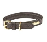 Collier pour chien en cuir rembourré Weatherbeeta Noir L