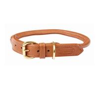Collier pour chien en cuir roulé Weatherbeeta Marron L