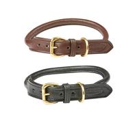 Collier pour chien en cuir roulé Weatherbeeta Marron XL