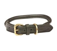 Collier pour chien en cuir roulé Weatherbeeta Noir 2XL