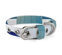 Collier pour chien en forme de champignon bleu de dessin animé - Collier réglable doux et confortable avec boucle en métal pour animal domestique de petite et moyenne taille