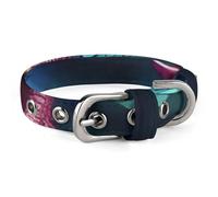 Collier pour chien en forme d'écailles de dragon magique 3D réglable, doux et confortable avec boucle en métal pour animal domestique de petite et moyenne taille