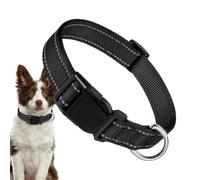 Collier pour chien en nylon réfléchissant réglable et confortable | Collier pour animaux de compagnie confortable, réglable, réfléchissant, haute visibilité, sécurité pour les mitaines