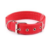 Collier pour chien en nylon respirant de couleur unie - Collier tactique militaire réglable pour chien - Collier pour chien de camping - Collier de chasse - Cage en peluche - Collier pour bouledogue