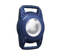 Collier pour chien en paracorde - Housse de protection Airtag - Dispositif de localisation IP7 avec fixation de collier pour animaux de compagnie - Triple couverture complète - Collier large (bleu