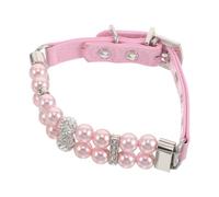 Collier pour chien en perles pour petits animaux de compagnie, collier en strass avec corde durable, design léger et confortable pour un usage quotidien et des occasions spéciales