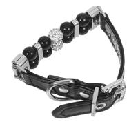 Collier pour Chien en Perles, PU, Ajustable, Style Chic | Finition Brillante, Réduit L’irritation, Sorties Extérieures et Fêtes