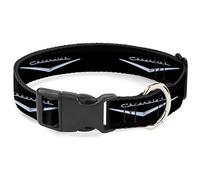 Collier pour Chien en Plastique avec Clip 1955 57 Chevrolet V Noir Argent 38,1 à 66 cm Largeur 2,5 cm