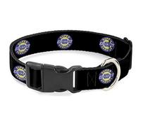 Collier pour chien en plastique avec logo Chevrolet Super Service Noir Bleu Jaune Blanc 33 à 45,7 cm Largeur 3,8 cm